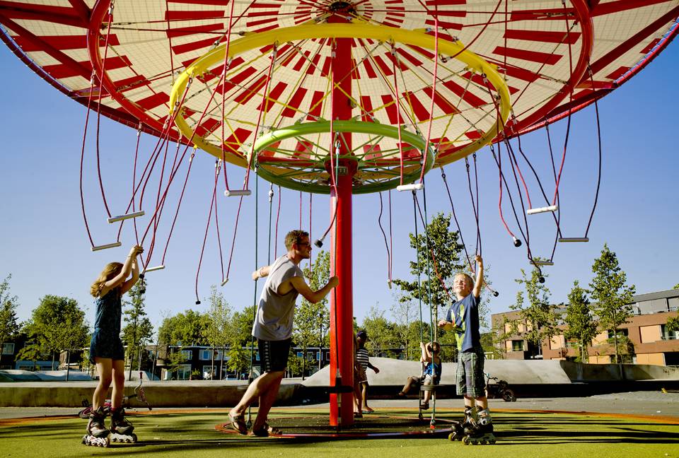 Energy Carousel, Dordrecht, interactive place, ecosistema urbano